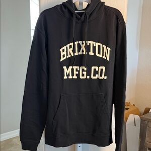 Brixton Black and White Hoodie for Men